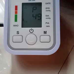 TENSIMETER DIGITAL - TaffOmicron Pengukur Tekanan Darah dengan fitur notifikasi Suara Indonesia - BW-3205 - White BPM373 Baterai Layar Kabel Usb