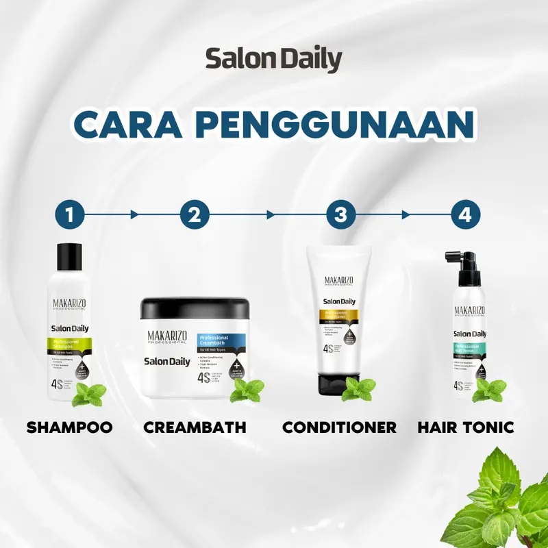 Makarizo Professional - Salon Daily Paket Anti Rambut Rontok dan Ketombe 5