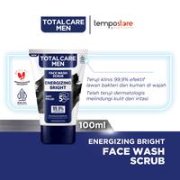 Gambar Total Care Men Face Wash Scrub Energizing Bright 100ml dari TempoStore Kota Administrasi Jakarta Timur 1 Tokopedia