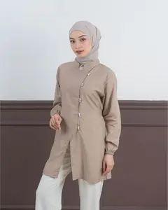 Jema Pearl Tunik Wanita Linen Impor