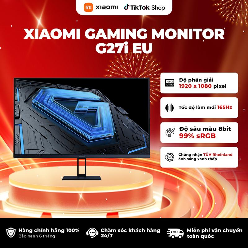  Màn hình máy tính Xiaomi Gaming Monitor G27i EU 2026 27inch Tần Số Quét 165Hz Tấm Nền IPS - Chính hãng Xiaomi BH 36 tháng 