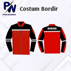 CUSTOM BORDIR WEARPACK SAFETY Panjang Atasan Baju Seragam Kerja
