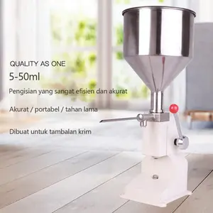 A03 Filling Machine Mesin Pengisi Pengalengan horizontal Untuk Isi puff krim Mesin pengisian