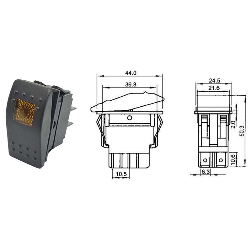 Product Introduction of Waterproof Rocker Toggle Switch Car Boat Marine Rocker Switch Button 4pin Switch 16