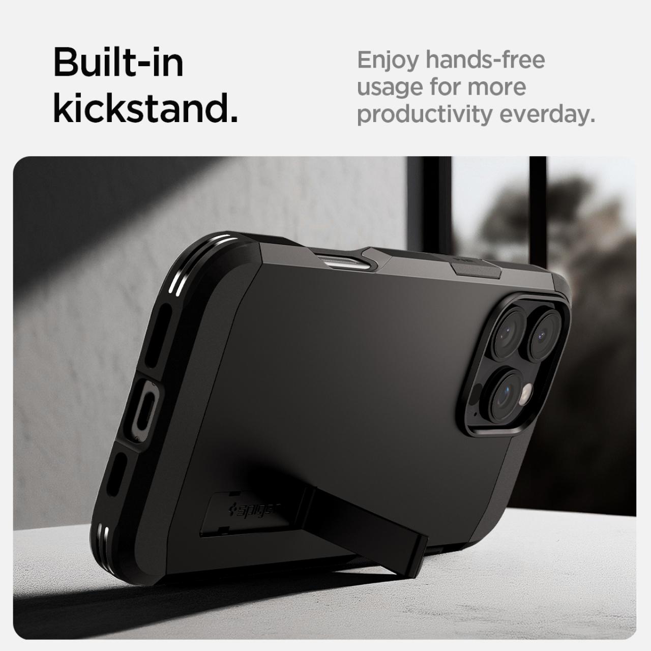 Case For iPhone 16 Series Pro Max Plus Spigen Tough Armor MagSafe Kickstand HardCase Anti Shock Casing