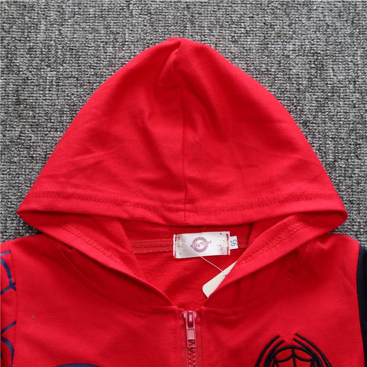 Product Introduction of Children Hoodie Coat Sweatshirt For Kids Boy Zip Cotton Spiderman Clothes Fashion Outwear 38
