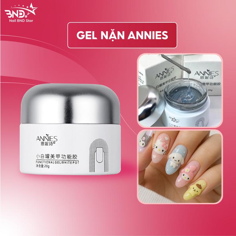  Gel nặn Annies chính hãng  20g  - Gel nặn tạo hình không dính màu trong suốt gel nặn nail màu trắng 