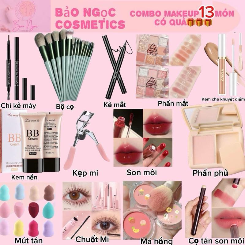 Sale Tết Bộ Makeup 13 Món Đầy Đủ Cơ Bản Đơn Giản Dễ Sử Dụng