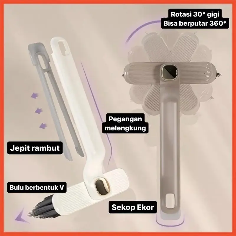 Sikat 3in1 Multifungsi Pembersih Wastafel & Kamar Mandi Lantai 4