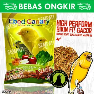 PAKAN BURUNG KENARI HARIAN KEMASAN PLASTIK EBOD JAYA