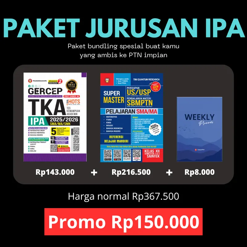 BUKU GERCEP TKA IPA IPS 2025/2026 SMA/MA/SMK (untuk masuk ke perguruan tinggi) 1
