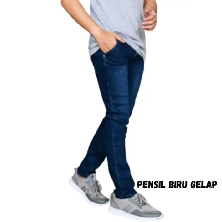 (TURUN HARGA) Celana Jeans Pria model Pensil Silim fit Celana Pensil Pria dewasa Celana Skinny Celana Jeans Pria Laki Laki Model Pensil Silimfit Denim 1