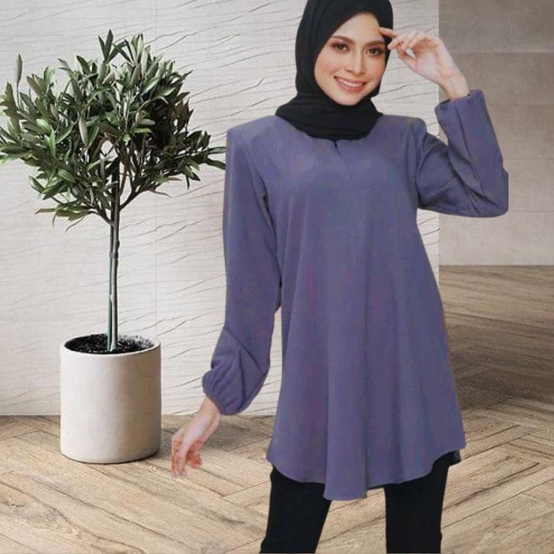 BLOUSE MUSLIMAH LABU TANGAN GETAH 3