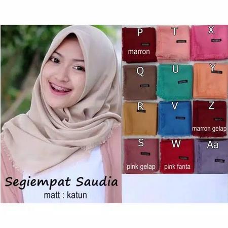 Hijab segiempat rawis saudia / segiempat polos saudia 4