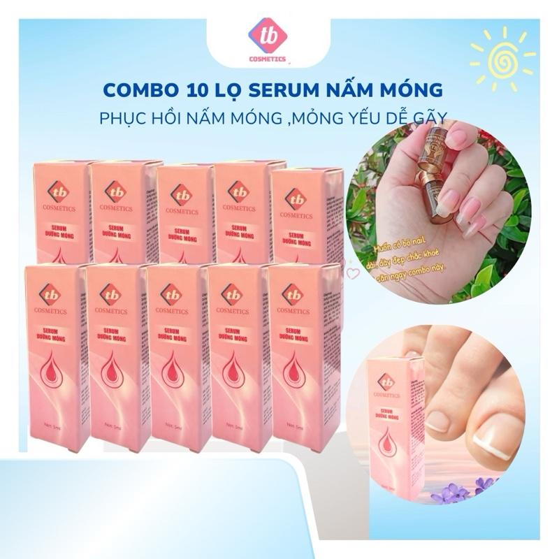10 Lọ Serum Dưỡng Móng ,Phục Hồi Nấm Móng Chăm Sóc Móng Tay Và Hỗ Trợ Nấm Móng Tay và Móng Chân Chất dinh dưỡng cho móng TB-COSMETICS ,thể tích 5ml