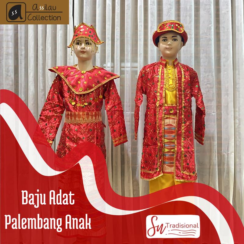 Baju Adat Sumatra Selatan/Palembang Anak Satuan ( Laki/Perempuan ...