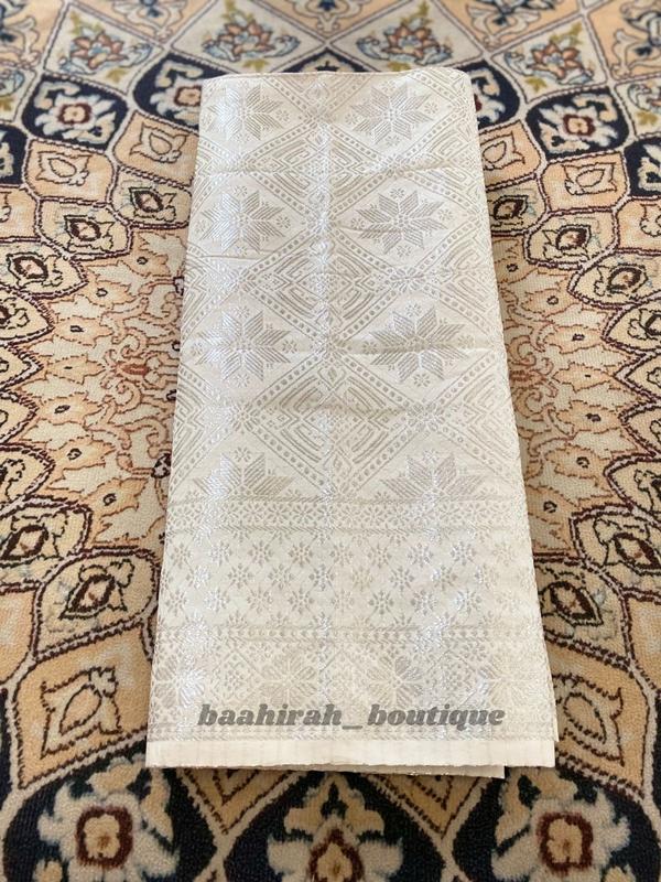 Tanjak Dan Rumpak Dewasa Sarung Songket Khas Palembang Asli Adat Melayu Riau Malaysia Modern Mewah 3