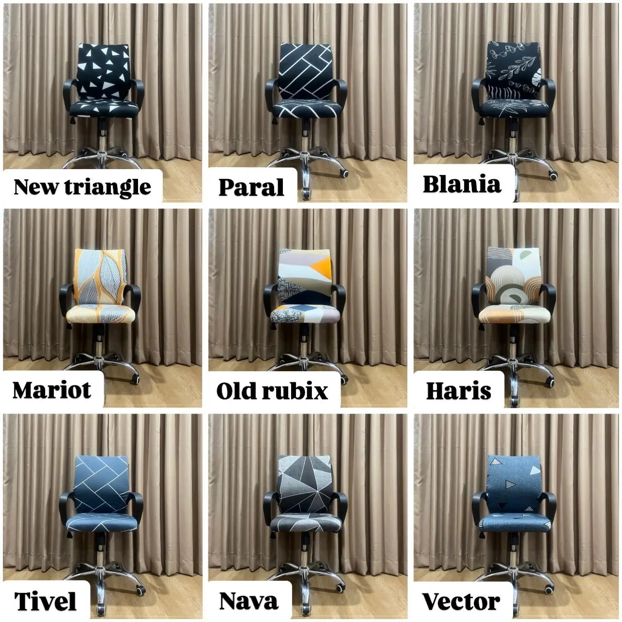 sarung kursi kantor / sarung kursi putar size L