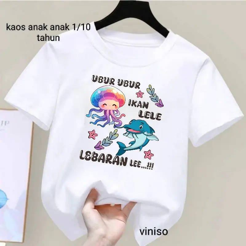 kaos ubur-ubur ikan lele,kaos anak laki laki,baju anak anak,baju anak perempuan,oblong anak cowok, pakaian anak cowok Fashion