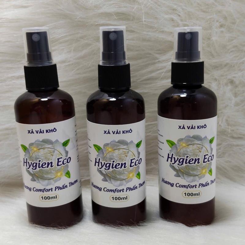 [Combo 3c] Nước xả vải khô Hygien Eco 100ml Hương comfort phấn thơm