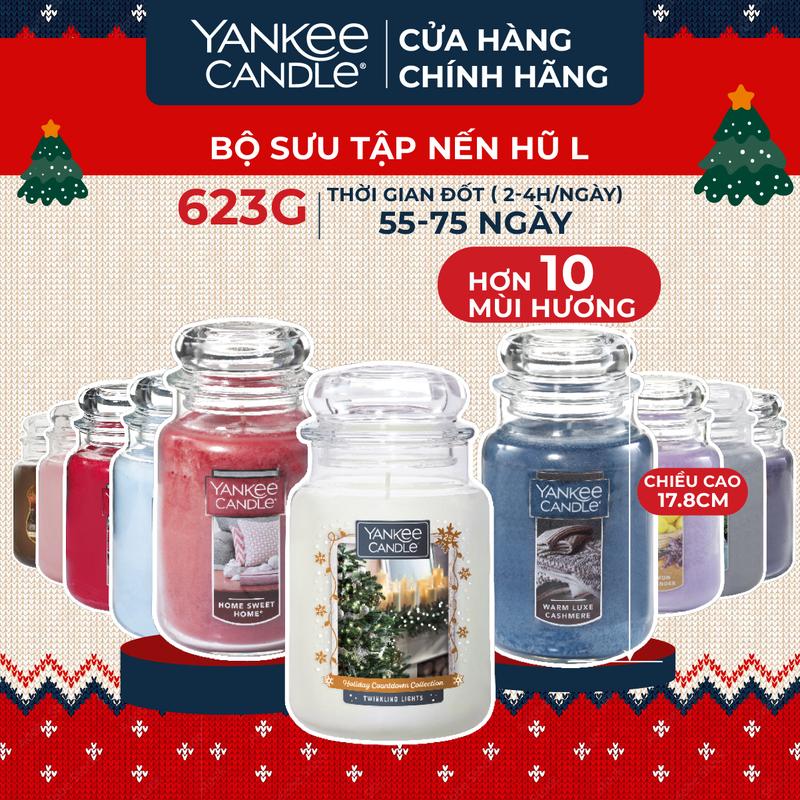 Nến thơm hũ Yankee Candle size L - nhiều mùi tùy chọn 623g