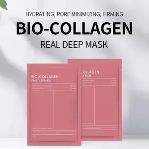 Masker Korea Bio Collagen 1box 4ea - Hydrating, Pore Minimizing, Firming