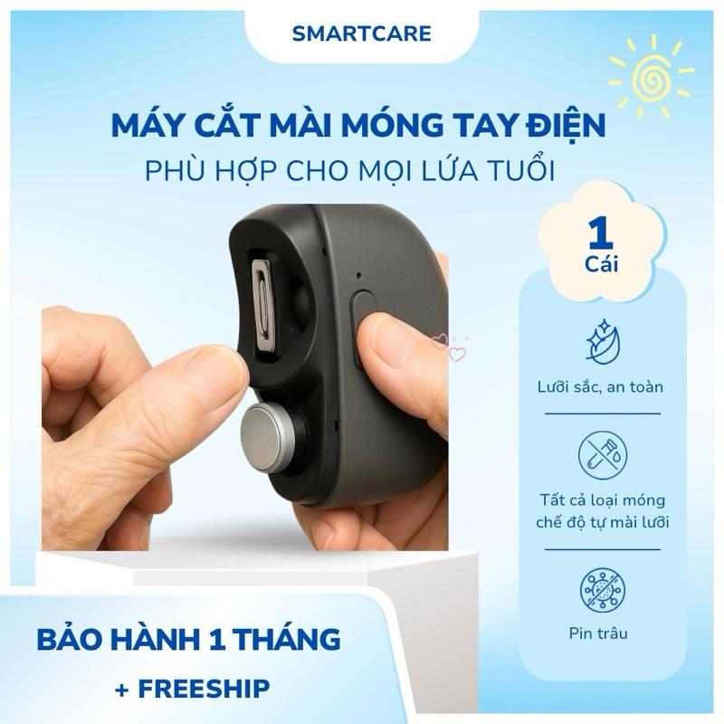  Máy Cắt Móng Tay Điện 2 trong 1 Cắt & Mài Có Thể Sạc Lại Hoàn Toàn Tự Động Dùng Cho Người Lớn Và Trẻ Em Tiện Dụng An Toàn 