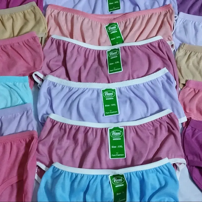 Paket 3 Lusin Celana Dalam wanita / Celana Dalam Wanita Katun Dewasa Polos Nyaman Pendek Boxer Remaja 6