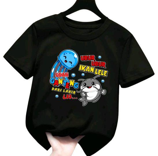 Product Introduction of Baju Kaos Anak Ubur Ikan Lele - Fashion Anak Perempuan Laki Cowok Cewek, Bahan Halus dan Lembut 16