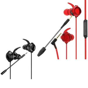 XG120 Headset Gaming Earphone Gaming PUBG Bass Noise Cancelling dengan Dual Mic Mobile Earphone Hifi Handsfree