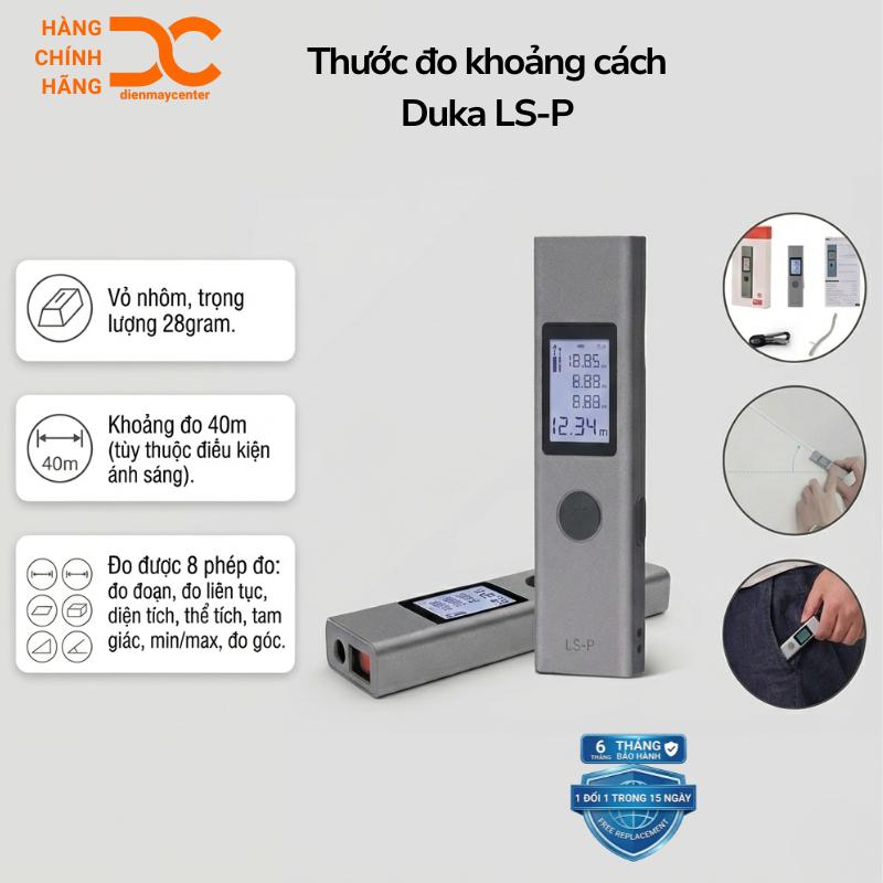  Máy Đo Khoảng Cách Laser DUKA LS-P khoảng đo 40m - Bảo hành 1 tháng 