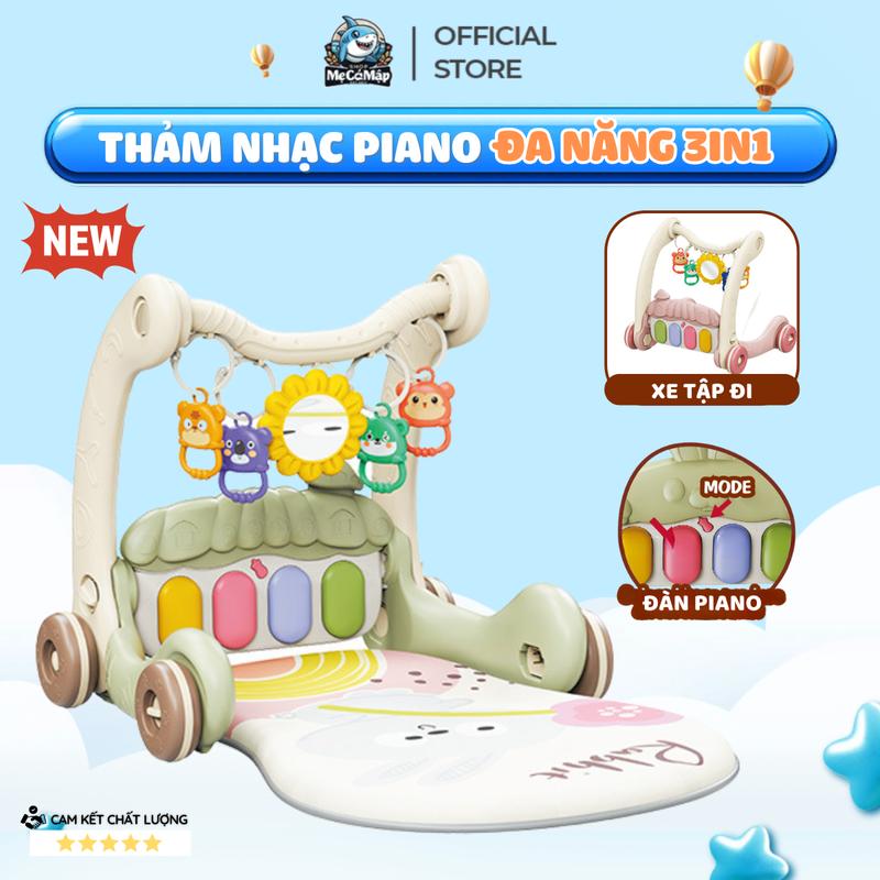  Thảm Nhạc Nằm Chơi Cho Bé Thảm Nhạc Đa Năng 3in1 Kiêm Xe Tập Đi Đồ Chơi Đàn Nhạc Cho Bé Phát Triển Toàn Diện TN03 TN04 