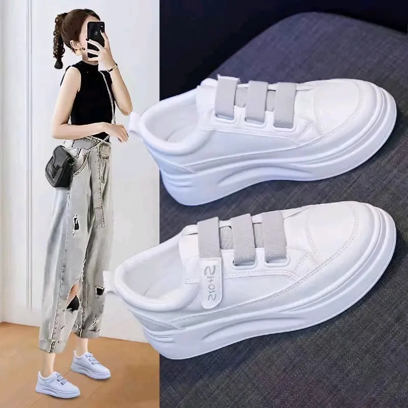 sepatu sneakers wanita tali karet sepatu sekolah wanita korean style pesions sepatu kets wanita casual Cewek 3