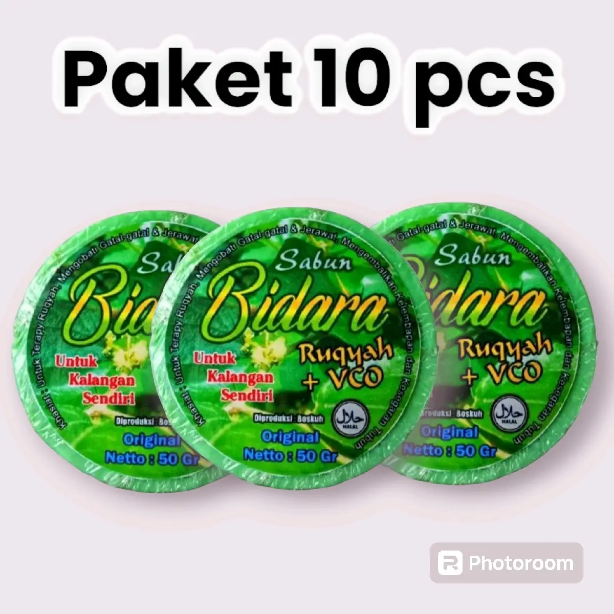 10PCS SABUN BIDARA RUQYAH PLUS VCO SABUN GATAL GATAL PANU KURAP KADAS Perawatan Soap Mandi Zaitun penghilang koreng Kering