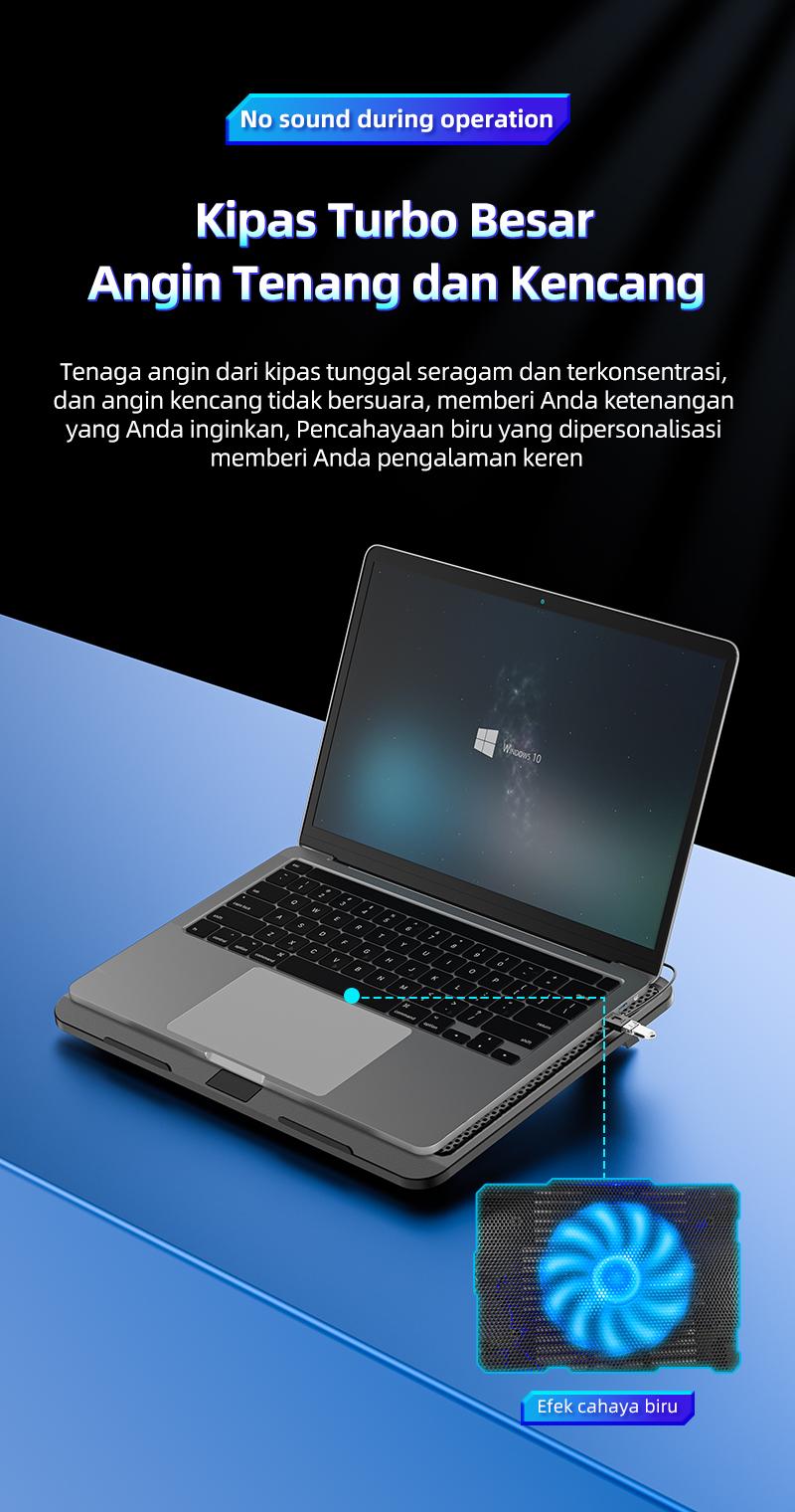 YLV Cooling Pad RGB Light Laptop Kipas Laptop Cooling Pad Pendingin Laptop Silent - M19 For Gaming Laptops Computer 10-14 Inci. YLV Cooling Pad RGB Light Laptop Kipas Laptop Cooling Pad Pendingin Laptop Silent - M19 For Gaming Laptops Computer 10-14 Inci.