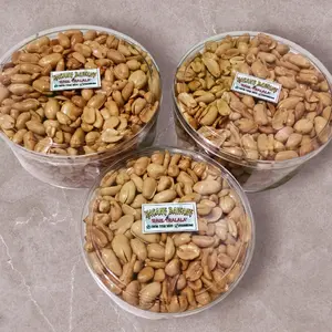 KACANG GORENG GURIH RASA BAWANG PUTIH, KACANG BAWANG WADAH TOPLES 250 GRAM Food Snacks