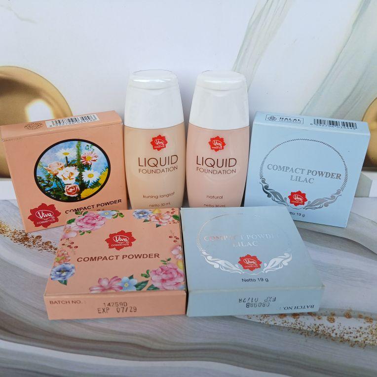 Product Introduction of PAKET VIVA LIQUID FOUNDATION+COMPACT POWDER Set Kosmetik Wajah 8