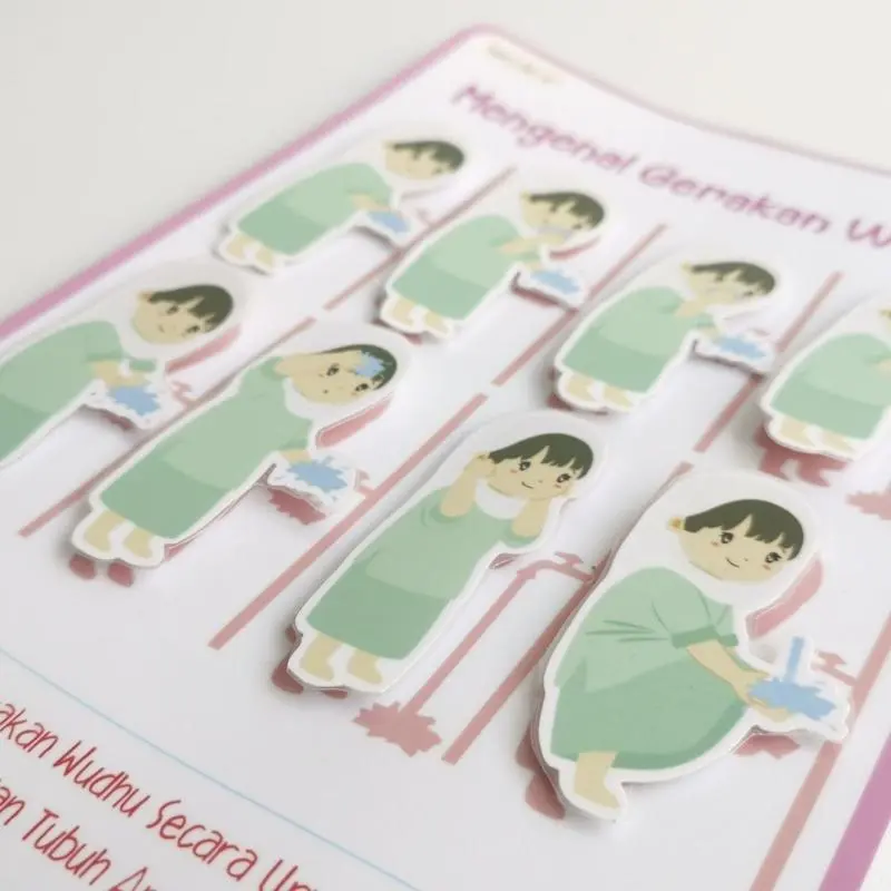 Neenkids Busy Page Mainan Edukasi Anak Cewe Belajar Gerakan Wudhu 1