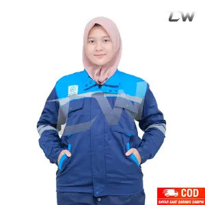 ATASAN WEARPACK SAFETY MODEL JAKET DONGKER KOMBINASI TOSKA