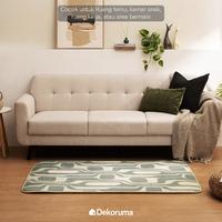 Gambar Dekoruma KAIDO Karpet Busa Motif / Karpet Duduk / Karpet Sofa - Sage Green - 100x140 dari Dekoruma Official Store Kab. Bekasi 2 Tokopedia