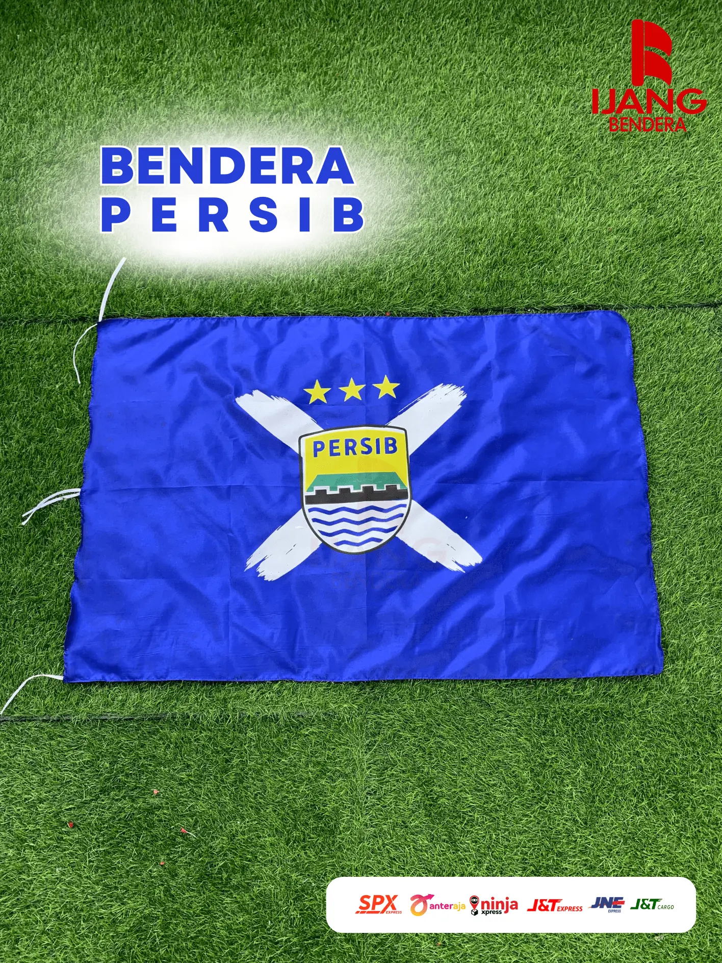 Bendera Persib Bandung 3 Bintang