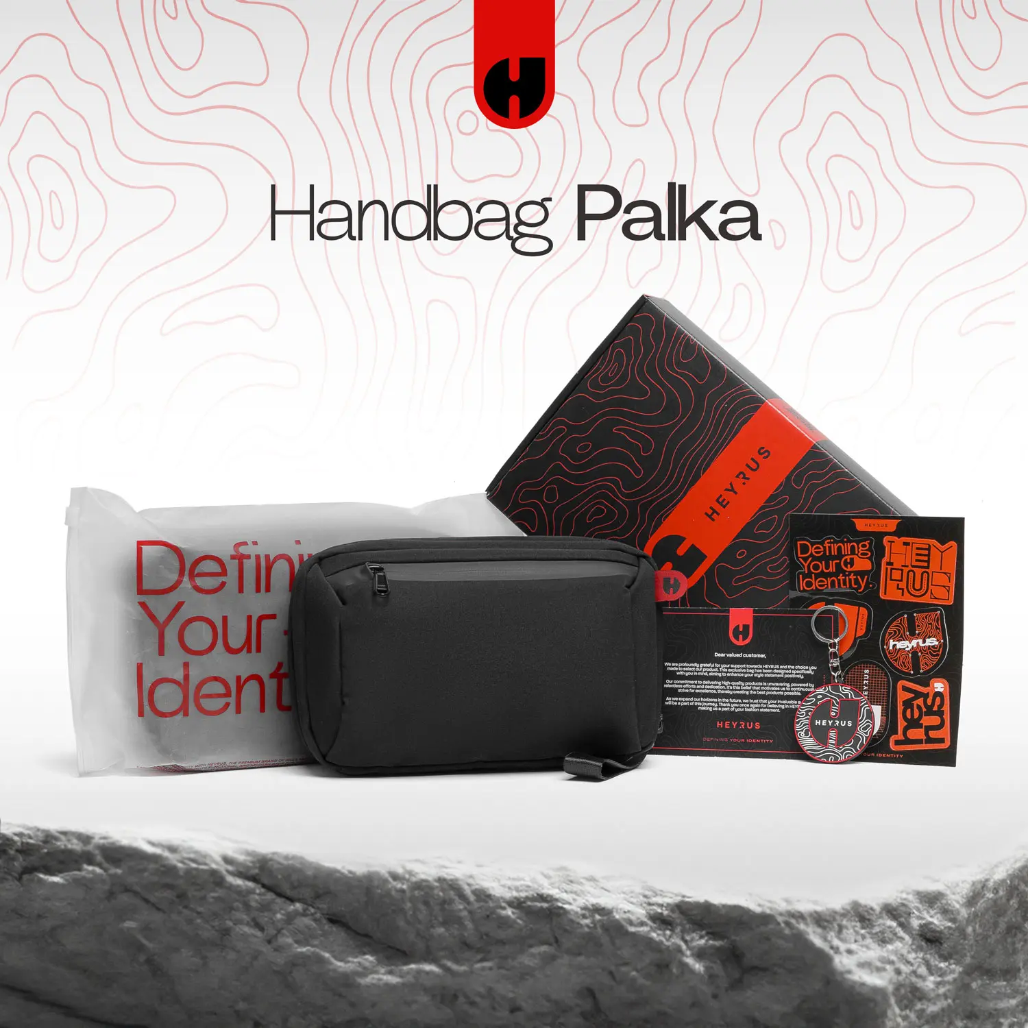HEYRUS CO I Handbag Palka Clutch Anti Bara Api Multifungsi Waistbag Pria