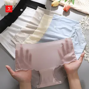 Yooyi Celana Dalam Wanita Anti Gerah Semi Transparan Seamless CD Lembut Tanpa Jahitan Anti Nyeplak 027