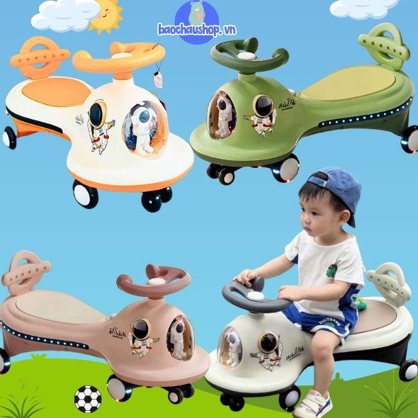 ̂̃ ́Xe lắc cho bé mẫu mới Xe lắc chòi chân có nhạc và đèn cho bé từ 1-6 tuổi .