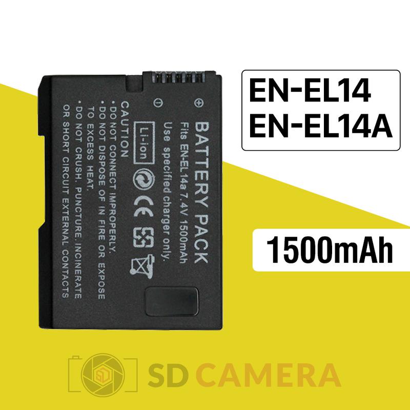 Pin EN-EL14 EN-EL14A cho Nikon D5300 D5200 D5100 D3300 D3200 D3100 P7100...Pin EN EL14A EL14 dung lượng cao