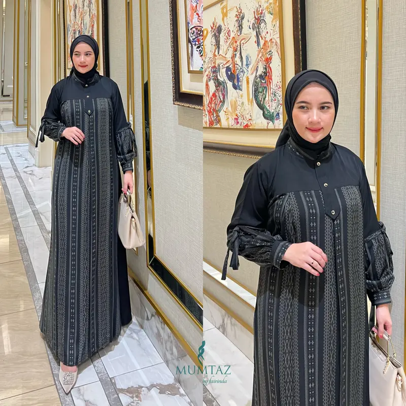 KANAYA SIGNATURE by Mumtazgamis itycreap mix rosecreap gamis wanita terkini Muslim Dress Mewah Pesta Lebaran Syari Maxi Dewasa Remaja cocok untuk Kondangan Simple terbaik 6