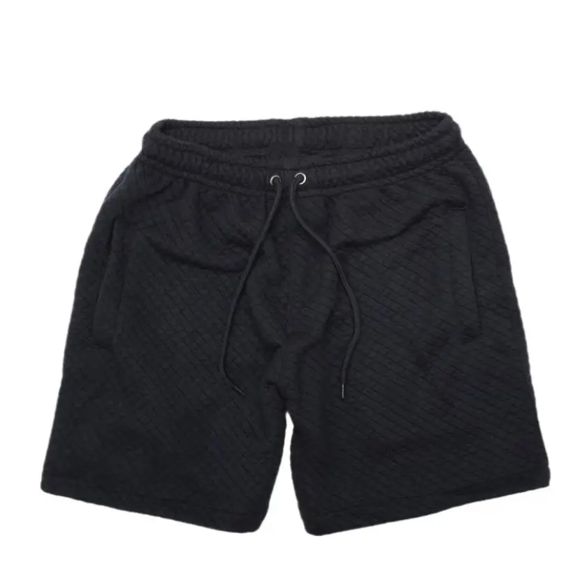 Celana Pendek Hitam Pria Knit Diamond Katun Shorts Distro Boxer Cowok Dewasa Casual Santai