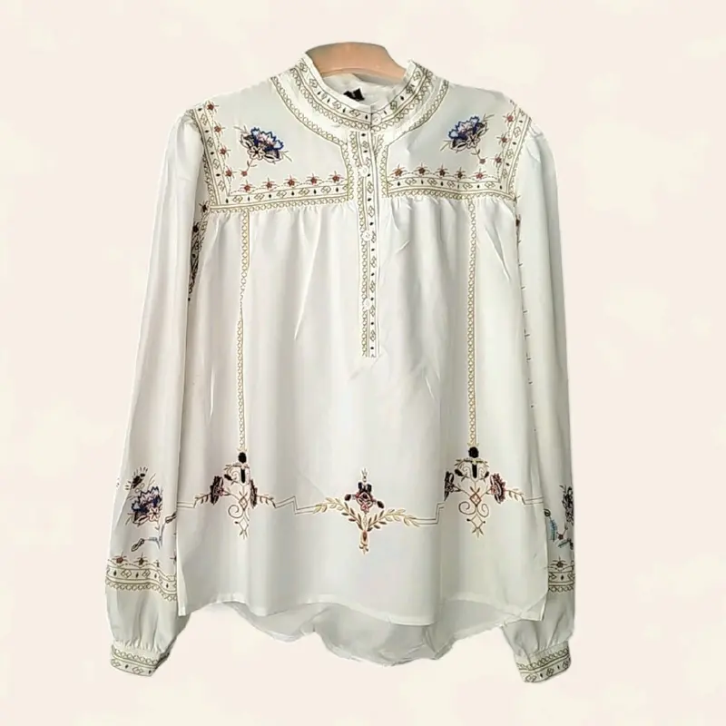 Blus Kemeja Wanita Premium Fashion Week Cantik Panjang Atasan Casual Katun Baju Remaja Top Dewasa Shakila Oversize 0