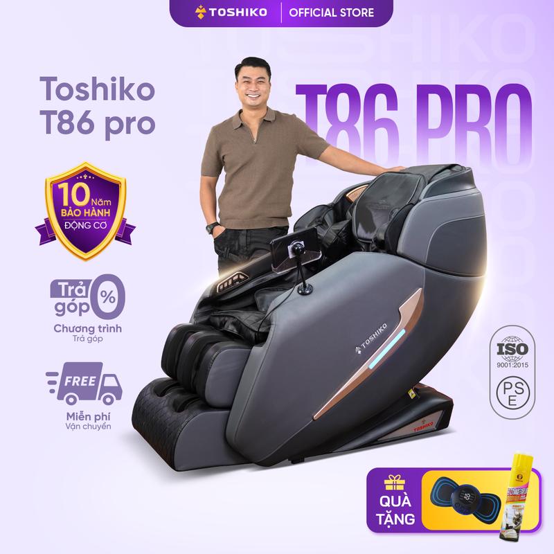 Ghế massage Toshiko T86 [Con lăn di chuyển 4D], đa năng, điều khiển giọng nói, bảo hành 6 năm