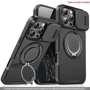 Anillo de caja de teléfono con diseño de lente creativa con , cubierta protectora de teléfono giratoria de 360 grados, fundas de teléfono a prueba de golpes compatibles con iPhone, carcasa, protector
